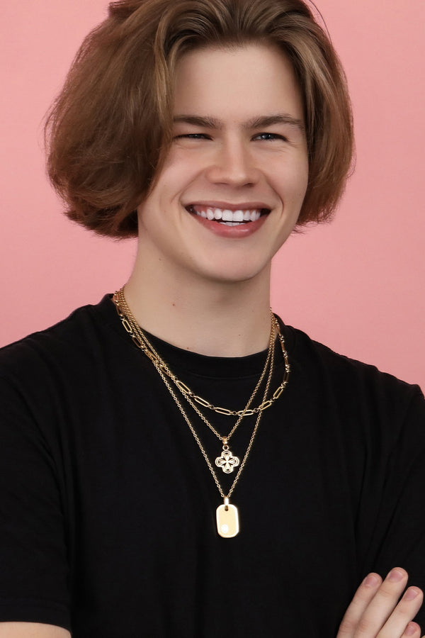 Carisma Carisma Logo Tag "Inħobbok Pa" Pendant