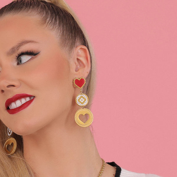 Carisma Carisma Love Statement Earring Set