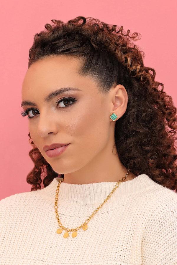 Carisma Carisma Malachite Stud Earring Set