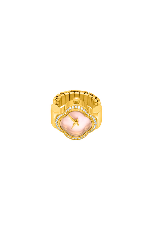 Carisma Carisma Pink Mother Of Pearl Ring Watch