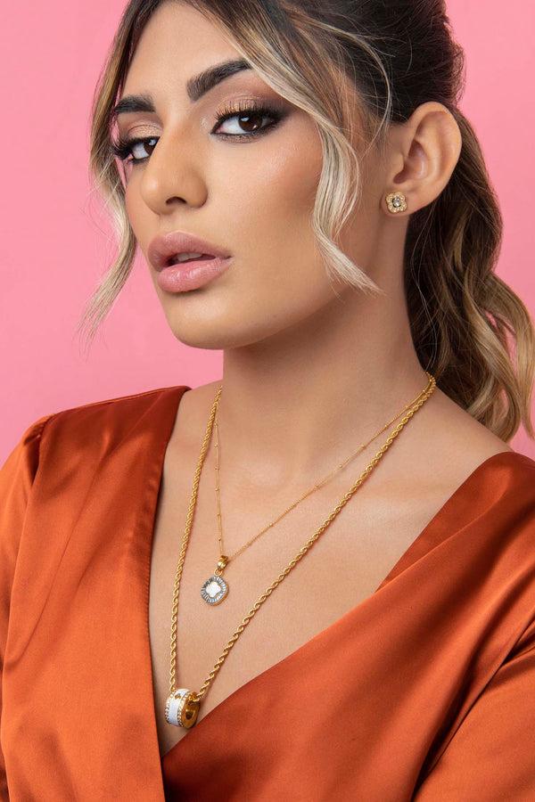 Carisma Carisma's White Enamel Ring Pendant