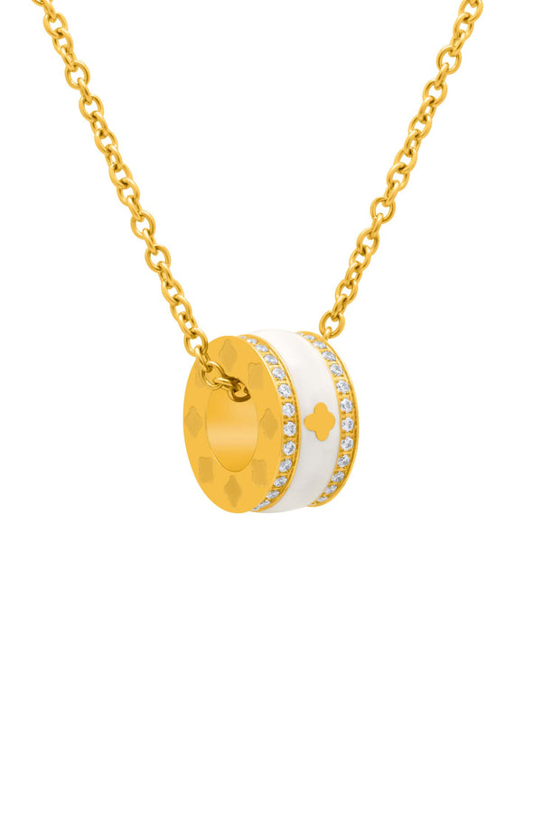 carisma Carisma's White Enamel Ring Pendant