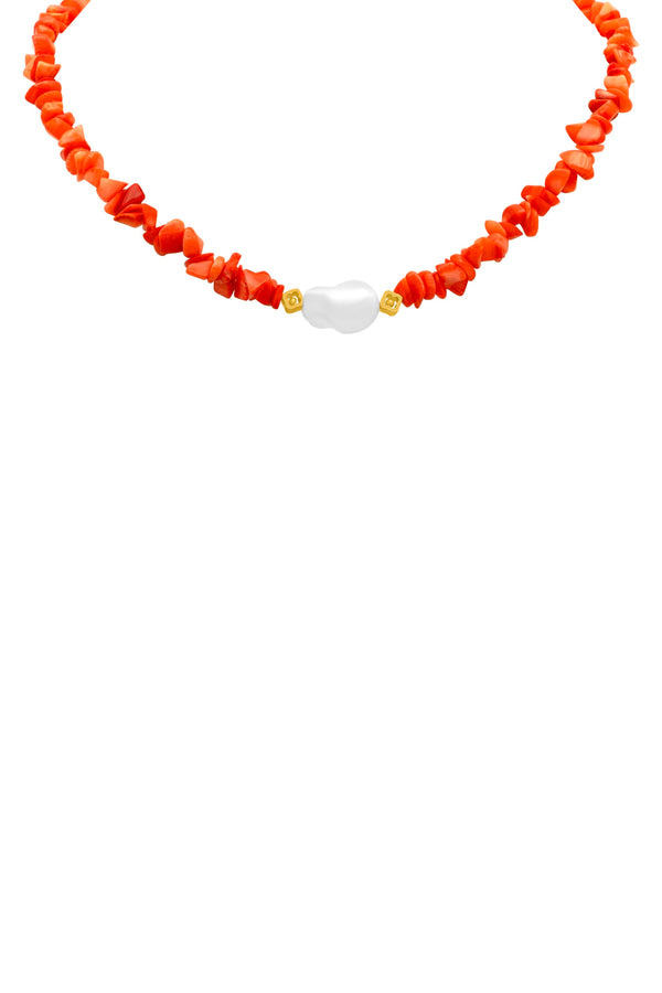 carisma Carlotta's Freshwater Pearl Coral Necklace
