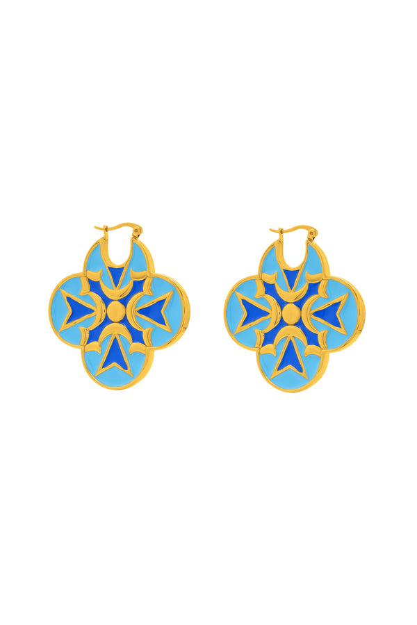 carisma Ċelest Farida Statement Hoop Earring Set