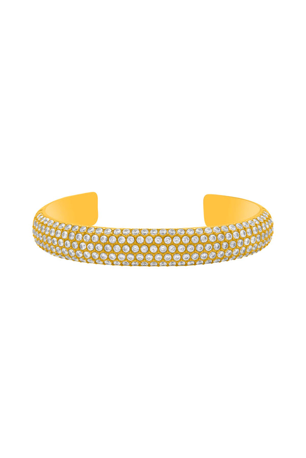 Carisma Clear Pavé Patterned Bangle