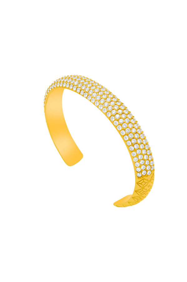 carisma Clear Pavé Patterned Bangle