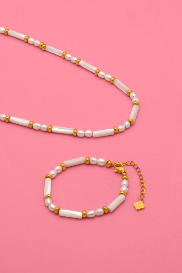 carisma Ċombini Beaded Bracelet & Necklace Gift Set