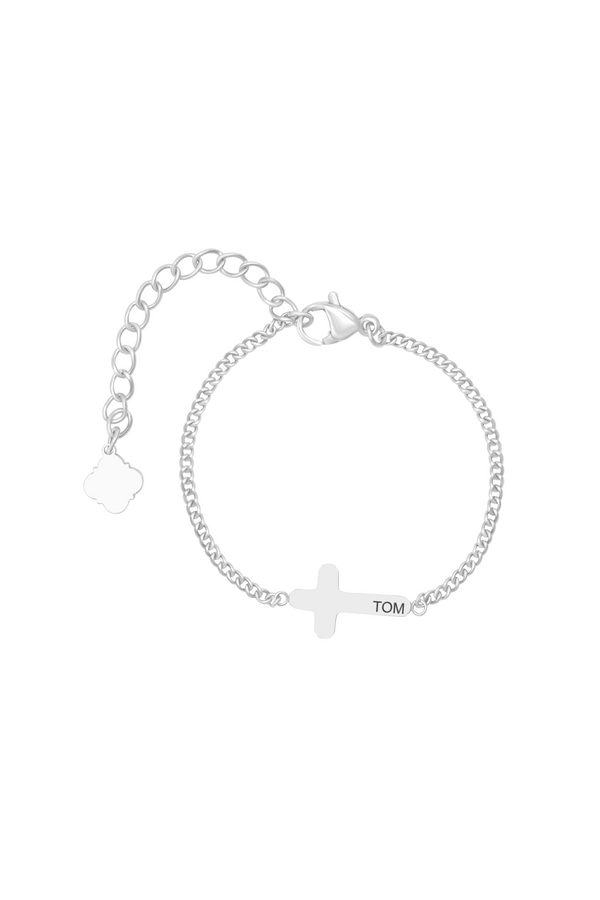 carisma Cross Silver Bracelet