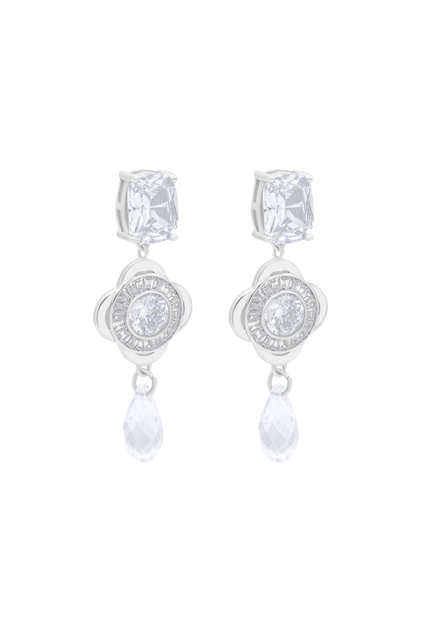 carisma Crystal Bridal Drop Stud Earring Set