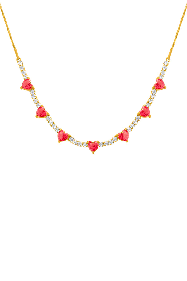 carisma Crystal Heart Choker