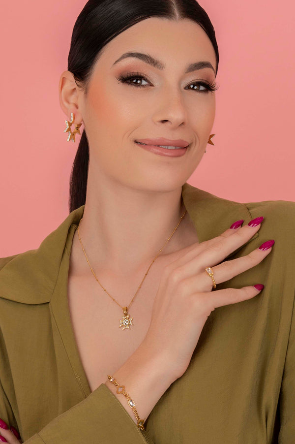 Carisma Crystal Maltese Cross Pendant