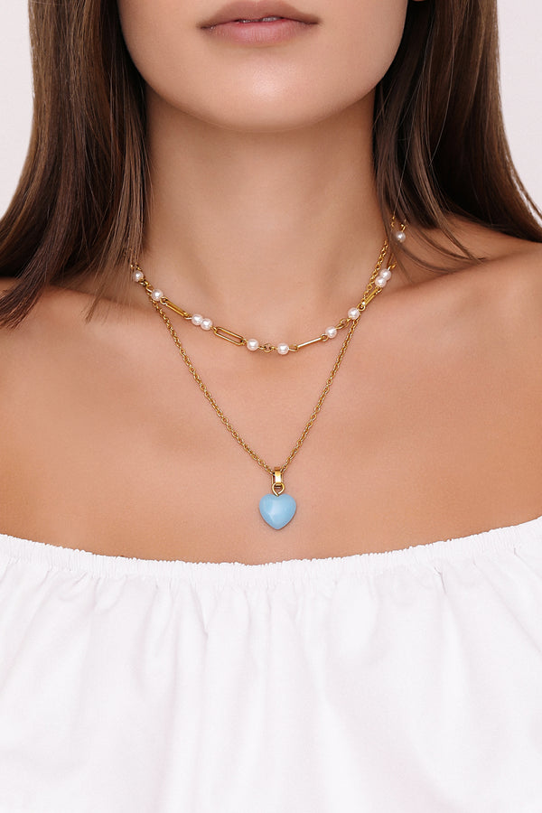 Carisma December Heart Birthstone Pendant