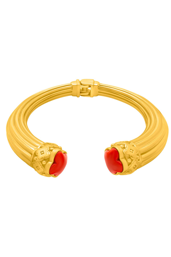 Carisma Donatella's Coral Statement Bangle