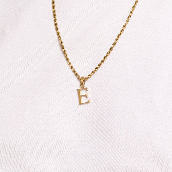 Carisma "E" Carisma Letter Pendant