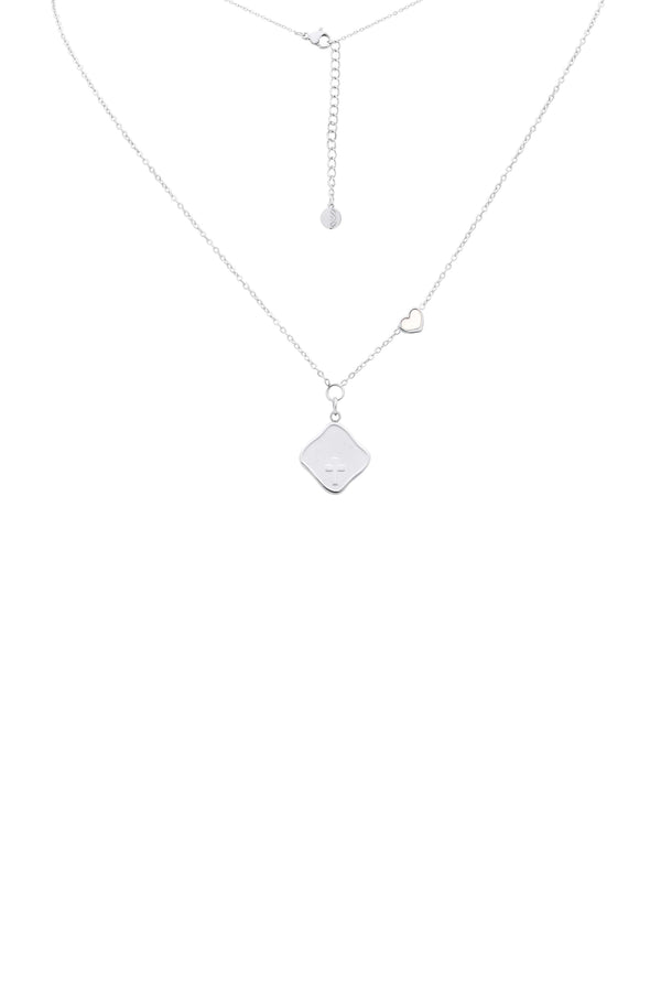 Carisma Engravable Cross Silver Necklace