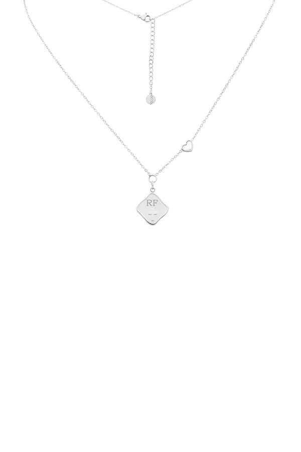 Carisma Engravable Cross Silver Necklace