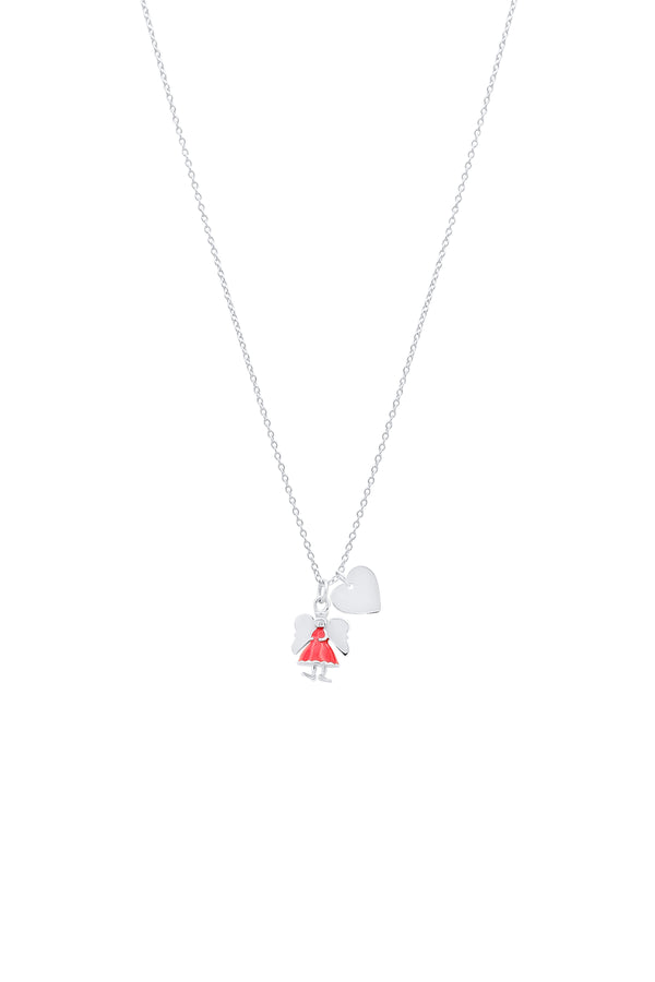 Carisma Carisma Engravable Heart & Fairy Pendant Necklace