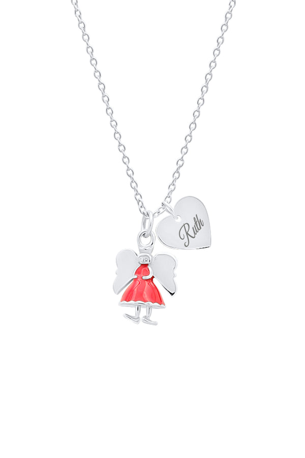 carisma Carisma Engravable Heart & Fairy Pendant necklace