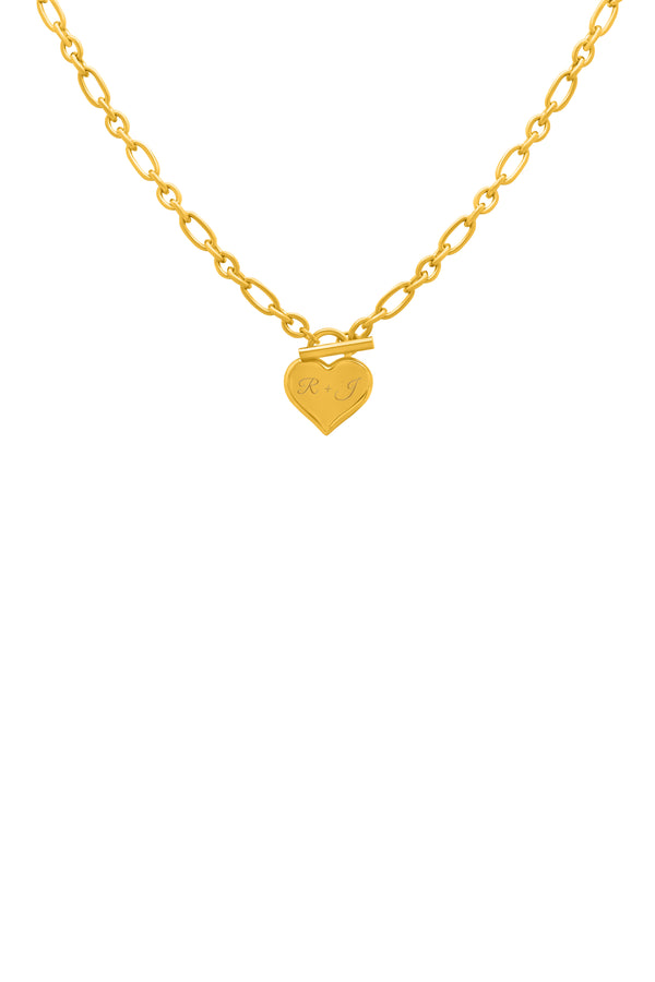 carisma Engravable Heart of Gold Necklace