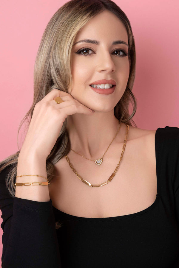 Carisma Engravable Link Necklace