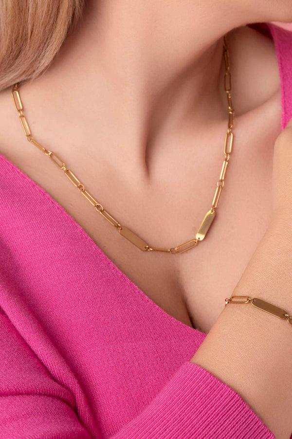 Carisma Engravable Link Necklace