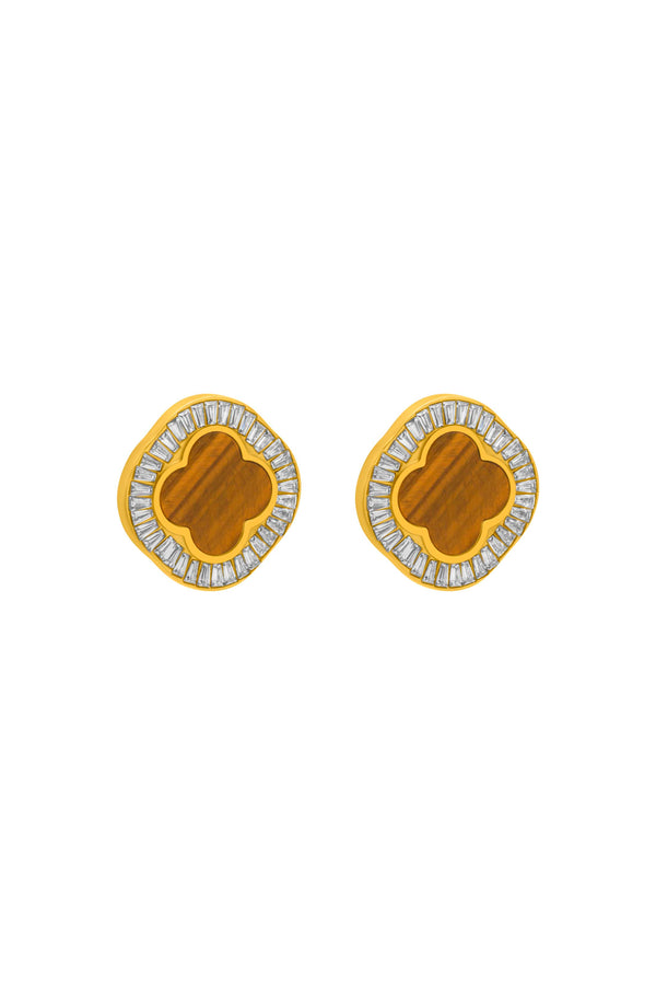 carisma Faniello Tiger Eye Stud Earring Set