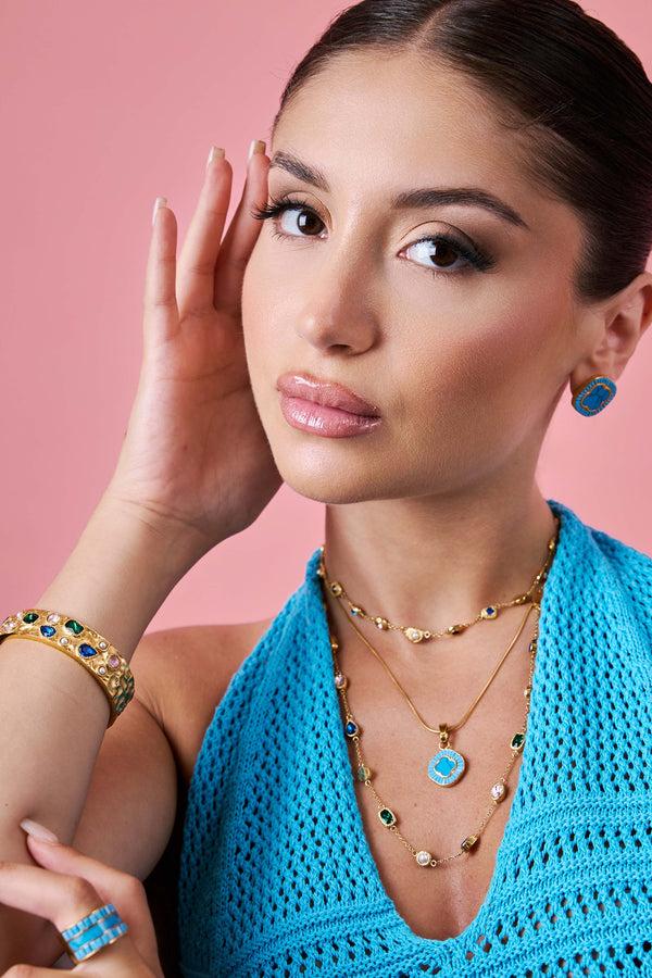 Carisma Faniello Turquoise Marble Ring