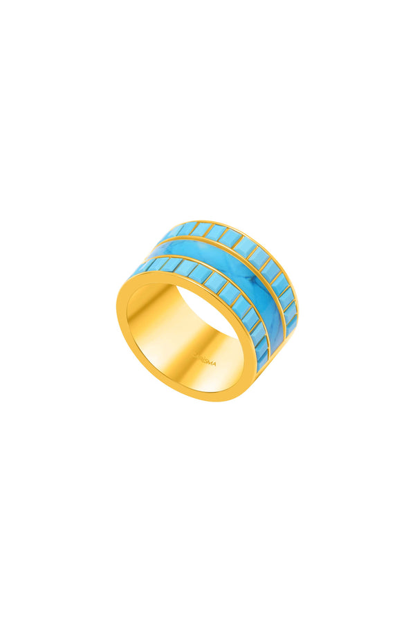 carisma Faniello Turquoise Marble Ring