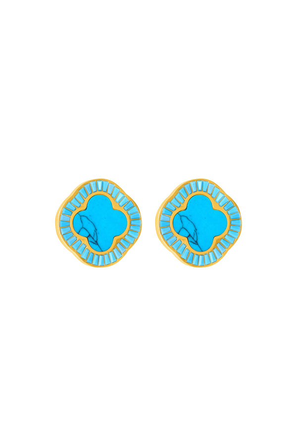carisma Faniello Turquoise Marble Stud Earring Set