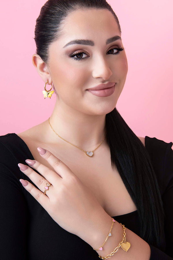 Carisma Farfett Tal-Fejġel Pendant Earring Set