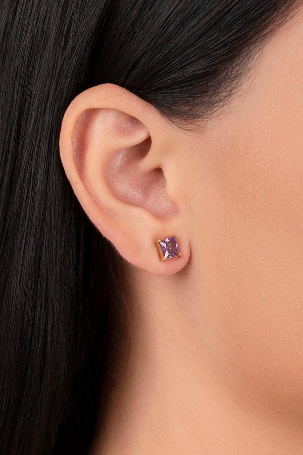 Carisma February Birthstone Stud Earring Set