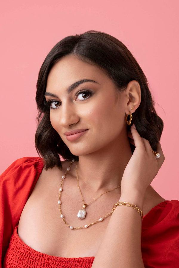 Carisma Fjura Tile Stud Earring Set