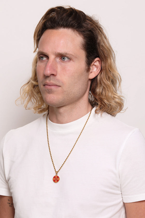 Carisma Flame Maltese Cross Pendant