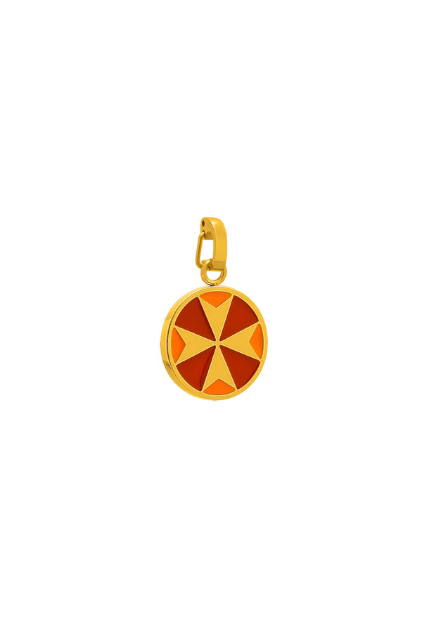 carisma Flame Maltese Cross Pendant