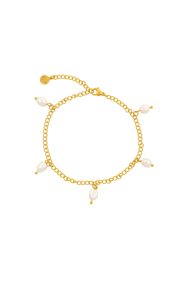 carisma Freshwater Multi Pearl Anklet