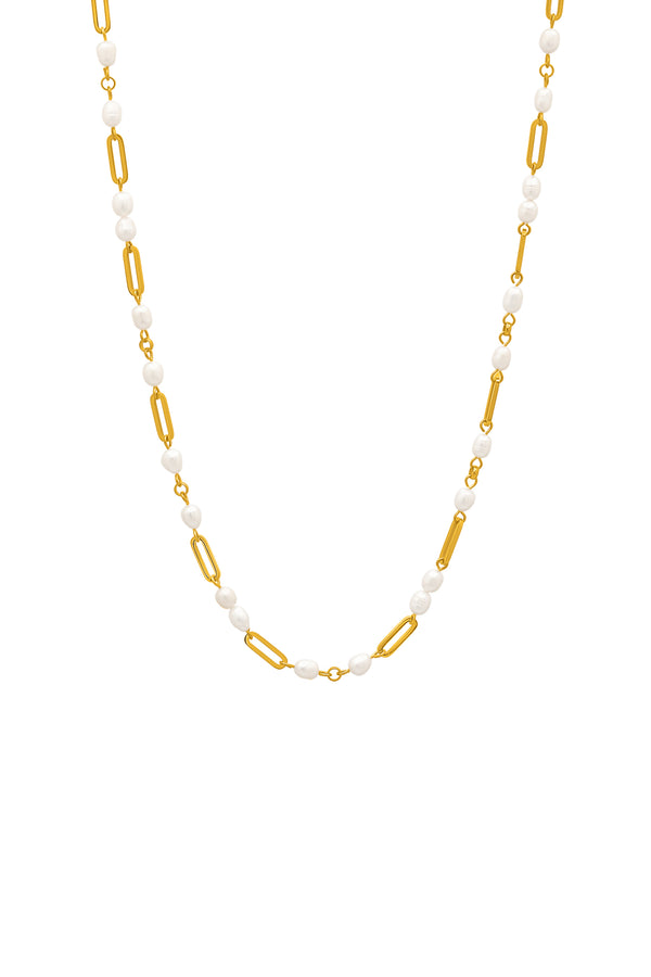 carisma Freshwater Pearl Link Chain Necklace