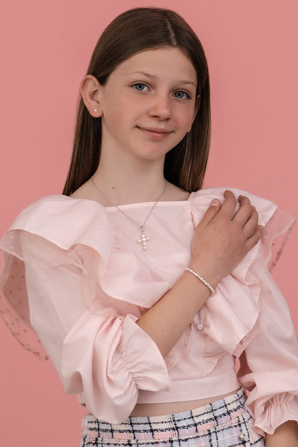 Carisma Freshwater Pearl Silver Bracelet