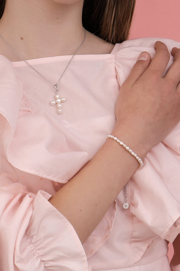 Carisma Freshwater Pearl Silver Bracelet