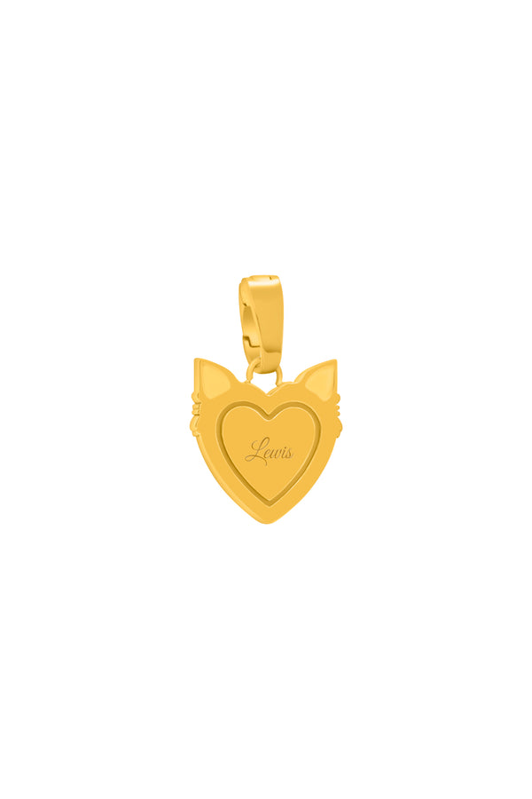 carisma Furry Friend Engravable Heart Pendant