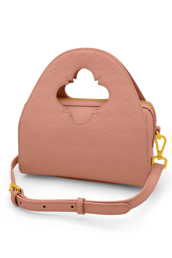 Carisma Ġiġi's Embossed Leather Pink Bag