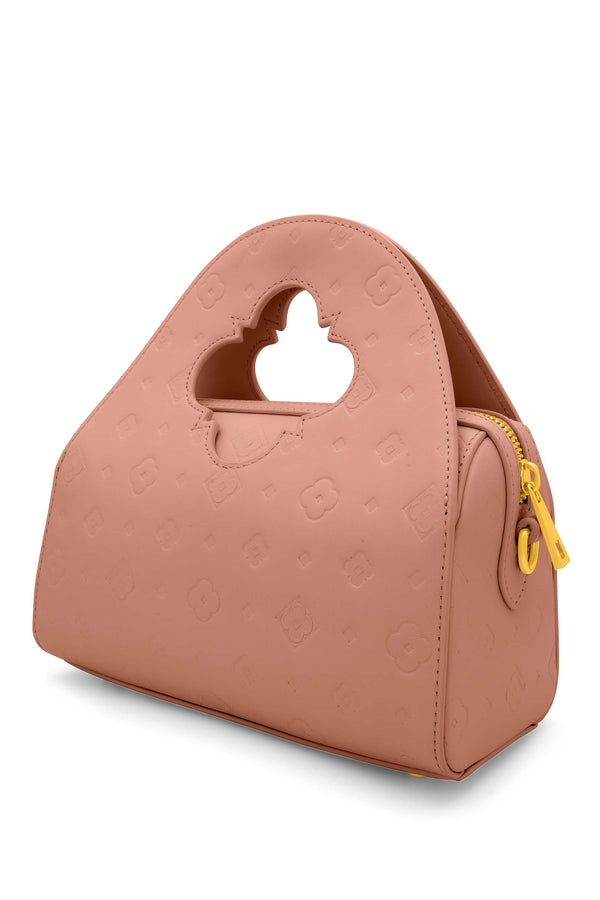 Carisma Ġiġi's Embossed Leather Pink Bag