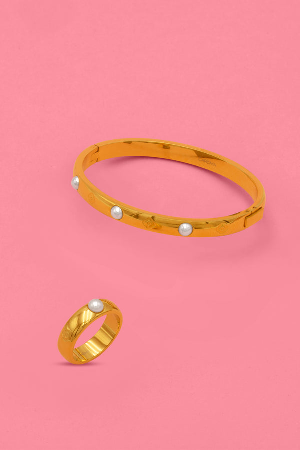 carisma Golden Hour Bangle & Ring Gift Set