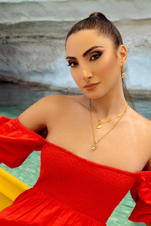 Carisma Golden Luzzu Eye Pendant