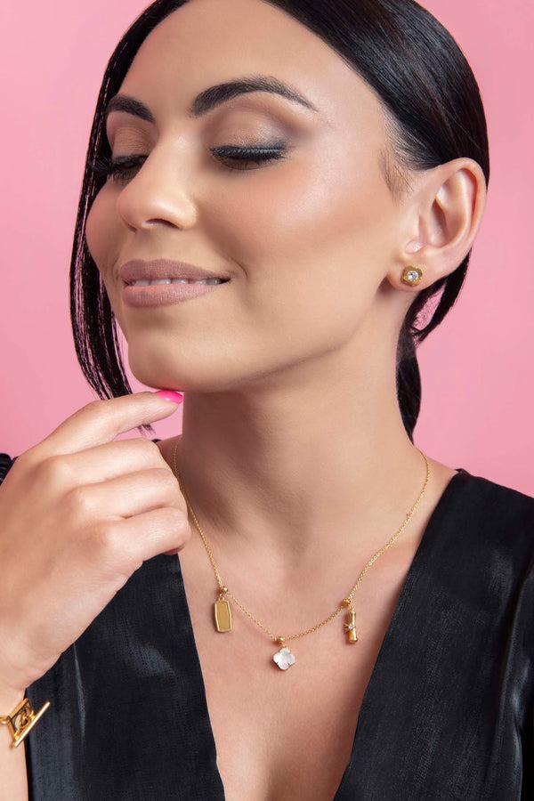 Carisma Graduation Toggle Charm Necklace Gift Set