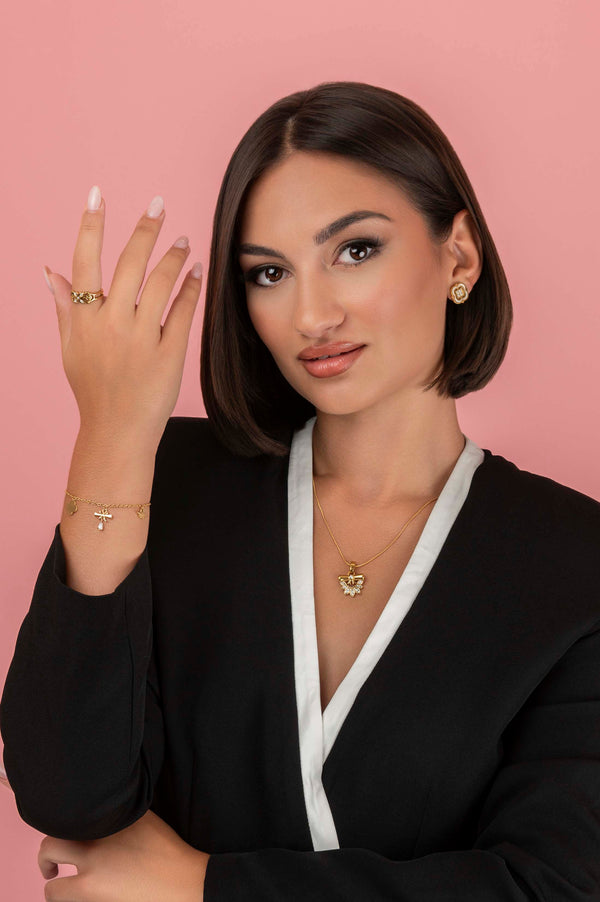 Carisma Graduation Zirconia Charm Bracelet