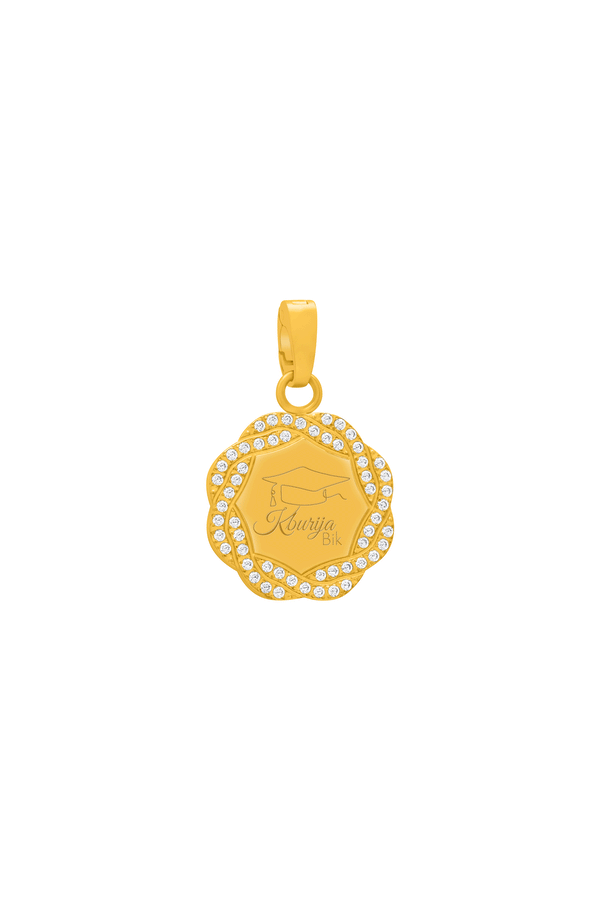 carisma Graduation Zirconia Wreath Pendant