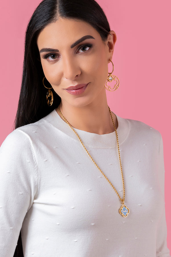 Carisma "Grandma" Blue Enamel Pendant