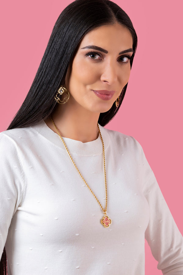 Carisma "Grandma" Pink Enamel Pendant