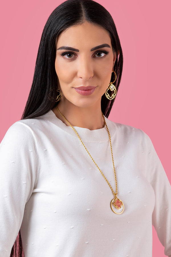 Carisma "Grandma" Pink Enamel Pendant