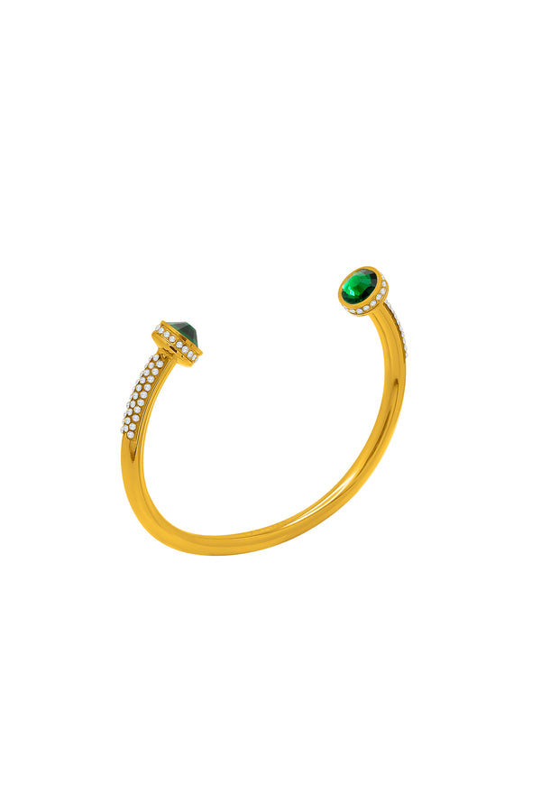 carisma Green Crystal Sphere Bangle